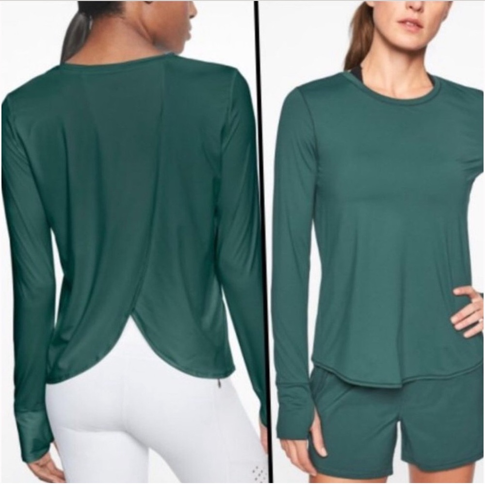 Athleta Sunlover Tulip Back LS Tee